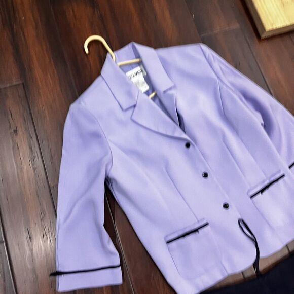 PLAZA SOUTH 2 PC Skirt Suit Set Women's Sz 10 Lined Purple Office/Church - Picture 6 of 10